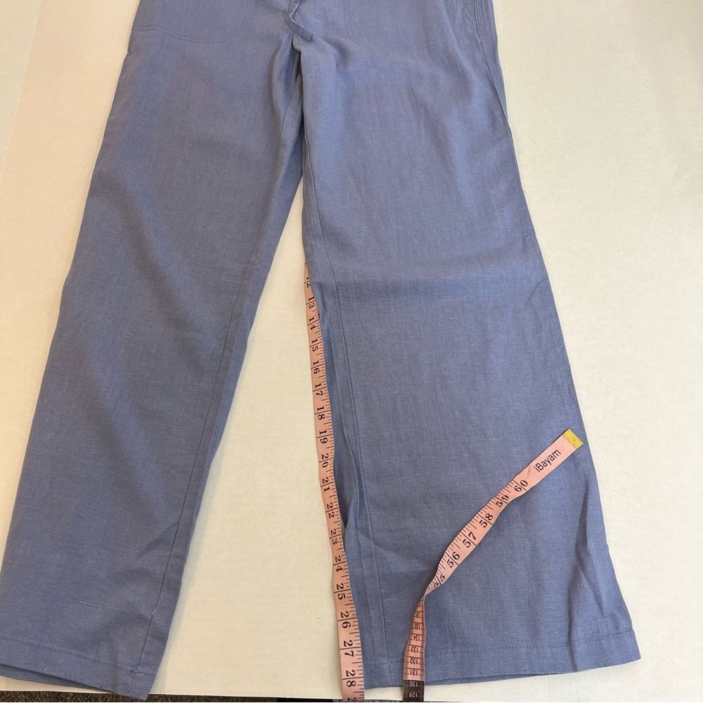 NWT Denim & Co. Linen Blend Pull-On Full-Length Pants | Size XS - Picture 9 of 10